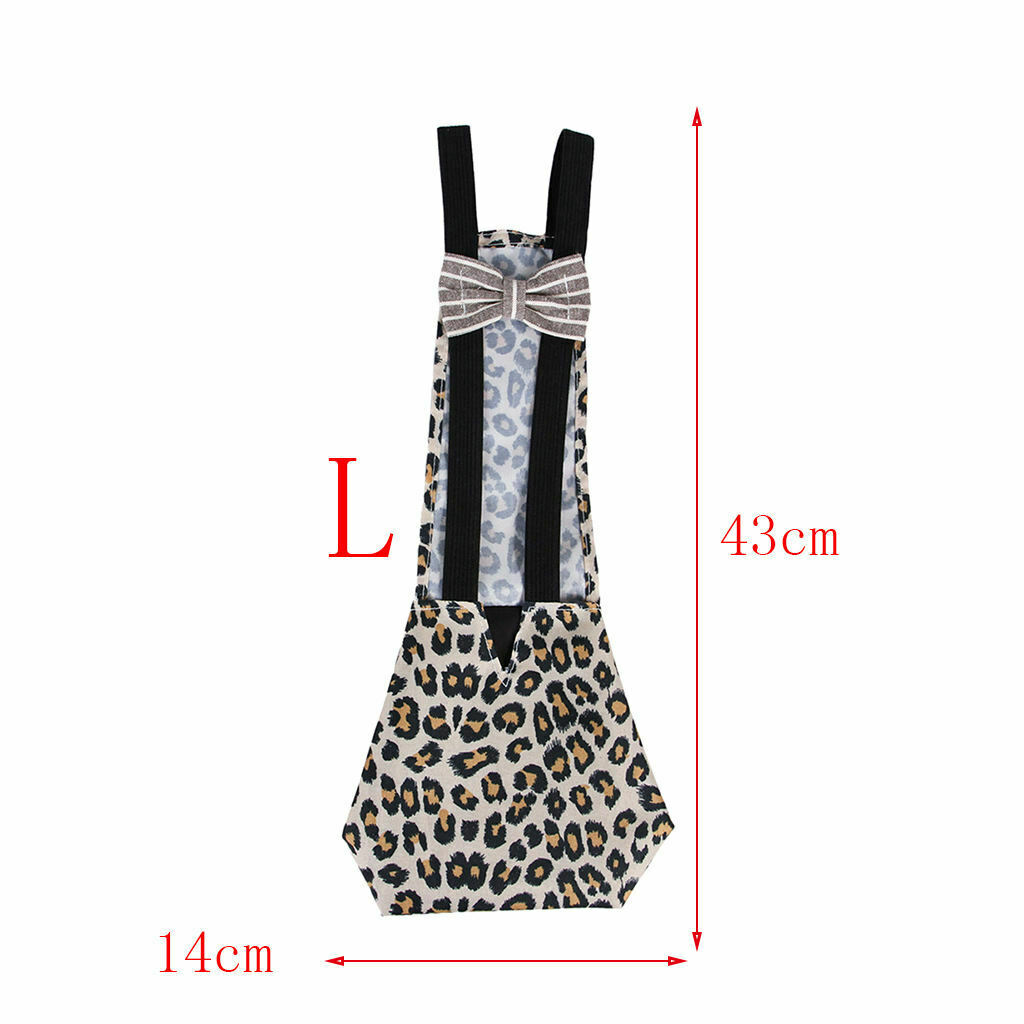 Leopard Print Adjustable Pet Diaper Poultry Pee Pad for Chicken Duck Pigeon