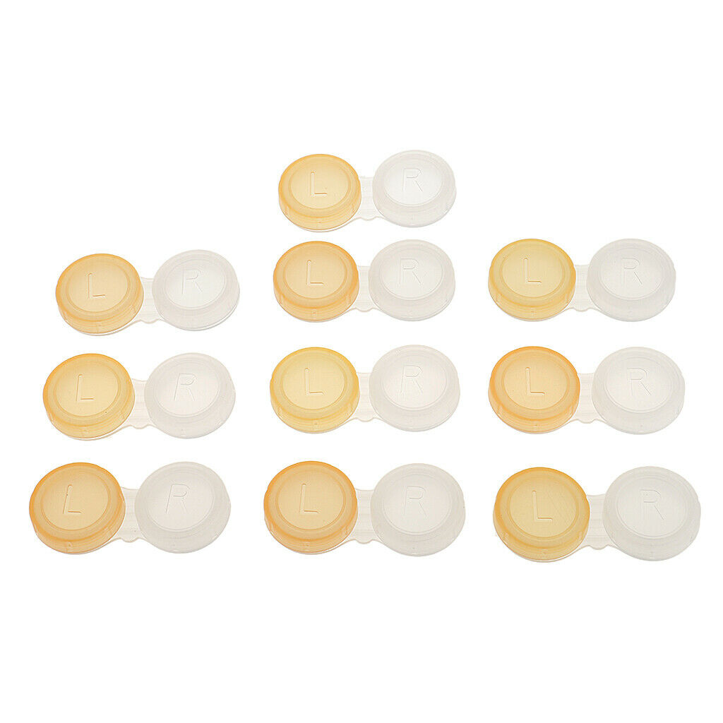 Lot of 40pcs Portable Contact Lens Case Travel Lenses Storage Soaking Boxes