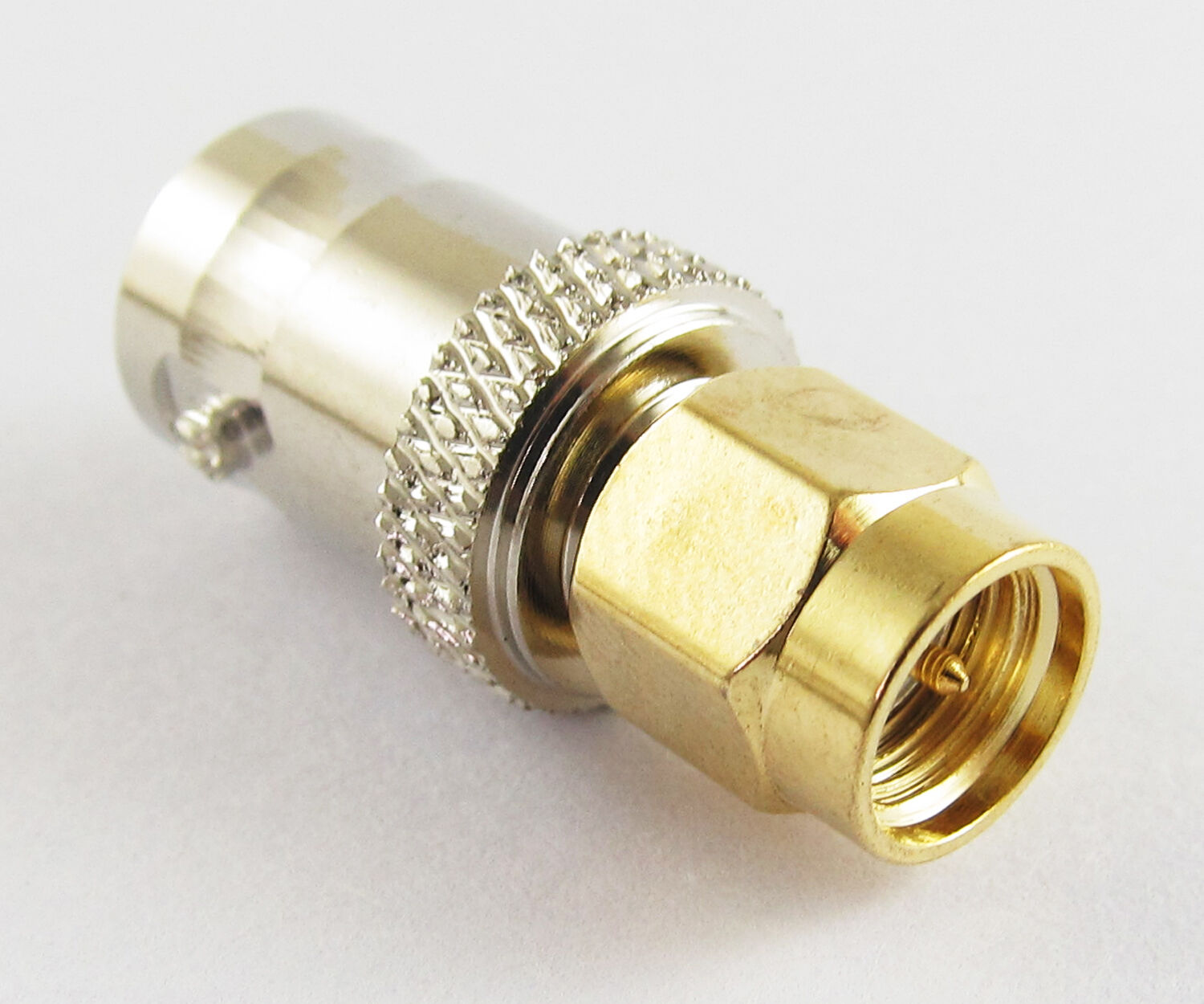 1pc Brass SMA/BNC SMA Plug male to BNC Jack female straight RF adapter connector