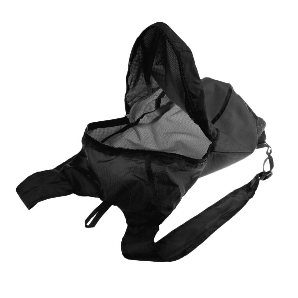2X Foldable Daypack Packable Waterproof Lightweight Travel Backpack Black