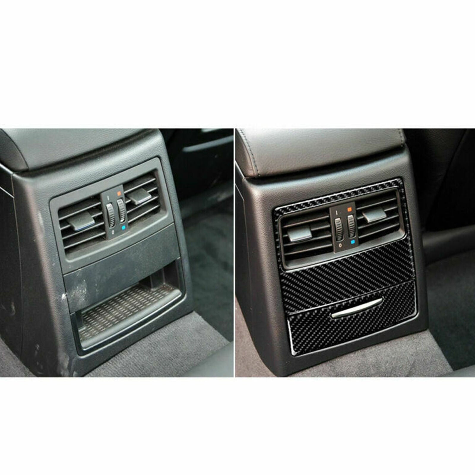 Carbon Fiber Style Rear Air Vent Outlet Cover Trim For BMW 3 Series E90 05-12 US