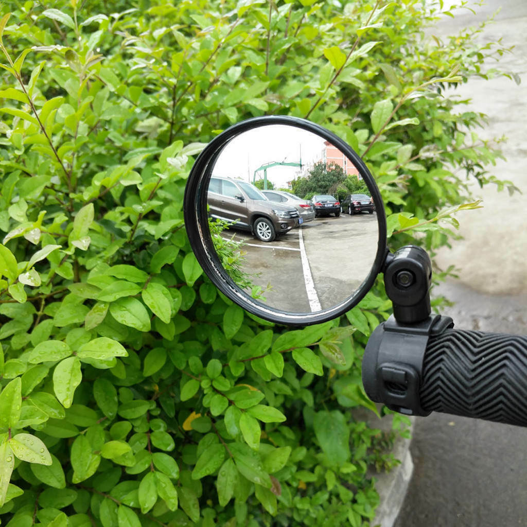 Cycling Bike Bicycle Handlebar Flexible Safe 360Â° Rearview Rear View Mirrors Top