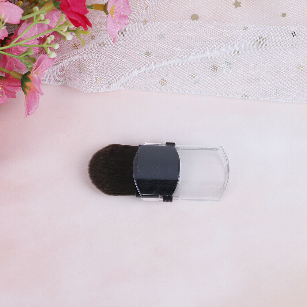 Mini Blusher Makeup Brush Portable Travel Soft Telescopic Single Face-Fou.l8