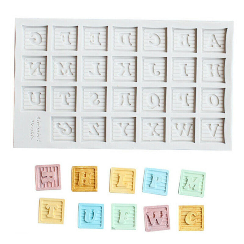 Bunting Alphanumeric Mould Silicone Mold Fondant Cake Tool Gumpaste Sugar.l8