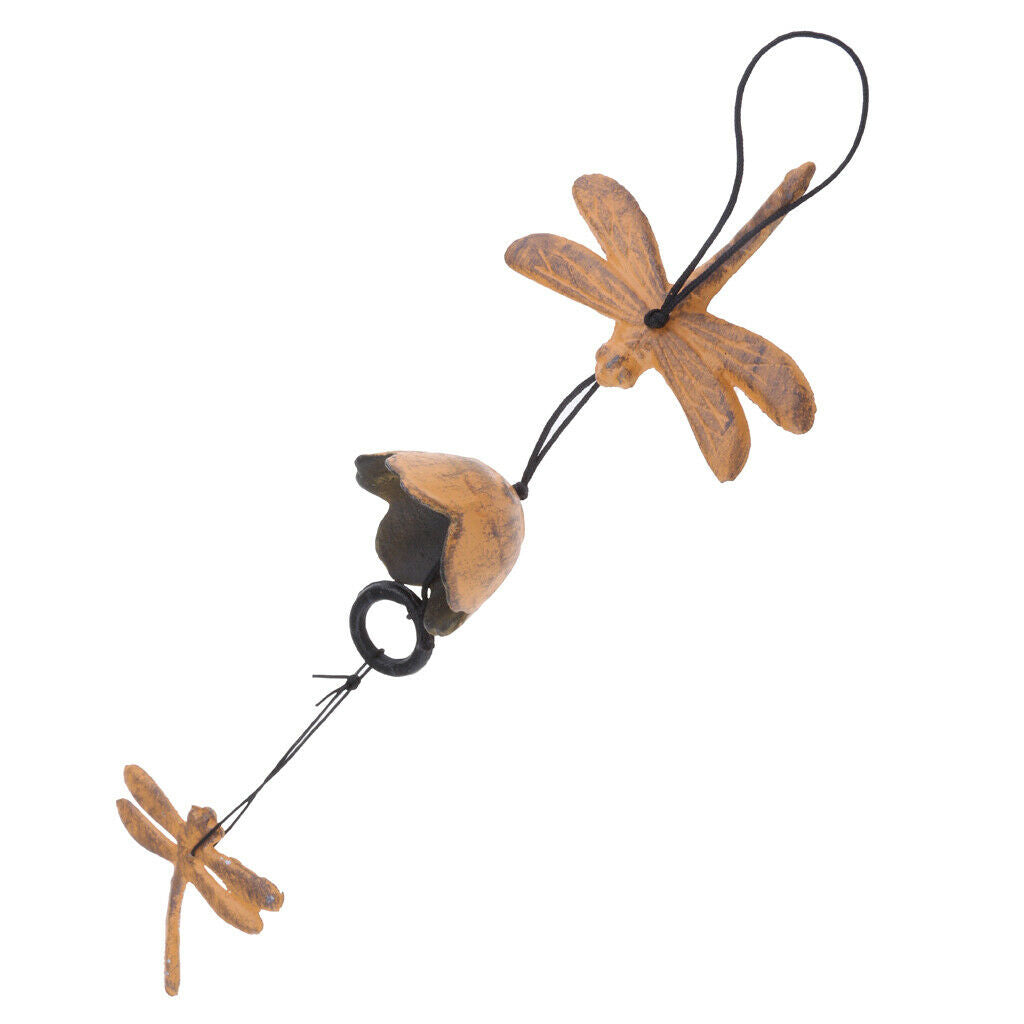Wind chimes Rustic Decorative Dragonfly Outdoor Wind Bell Hanging Ornamentation