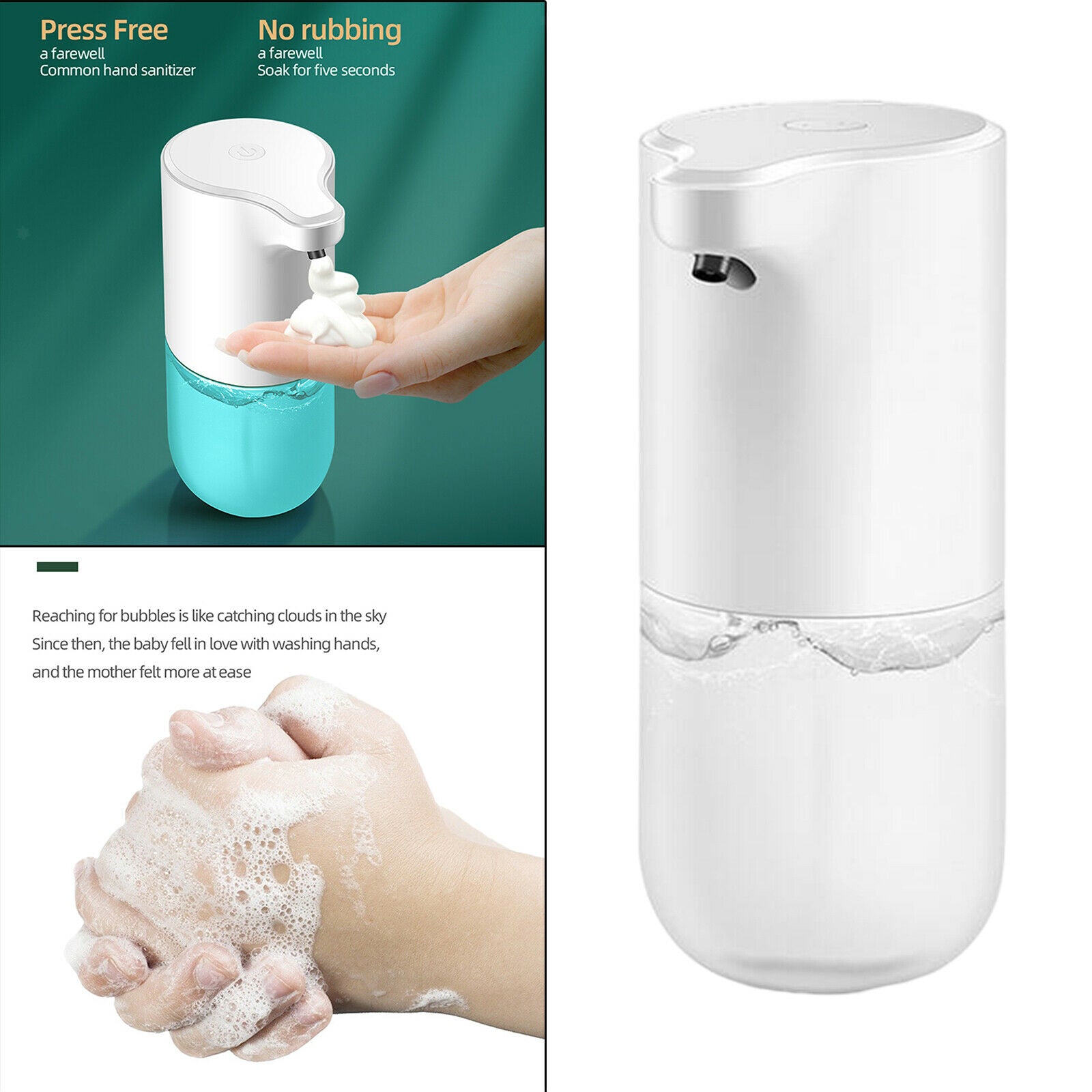 Foam Soap Dispenser Touchless Automatic Soap Dispenser USB Charging