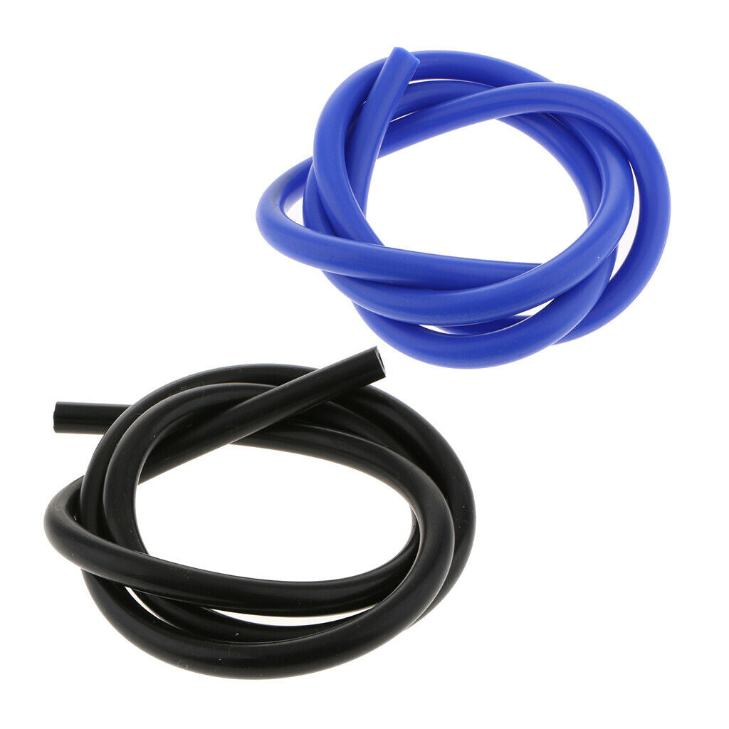2 Pieces 8mm (5/16inch) Silicone Vacuum Hose 5 ft Blue Air Tube Pipe/Line/Tube