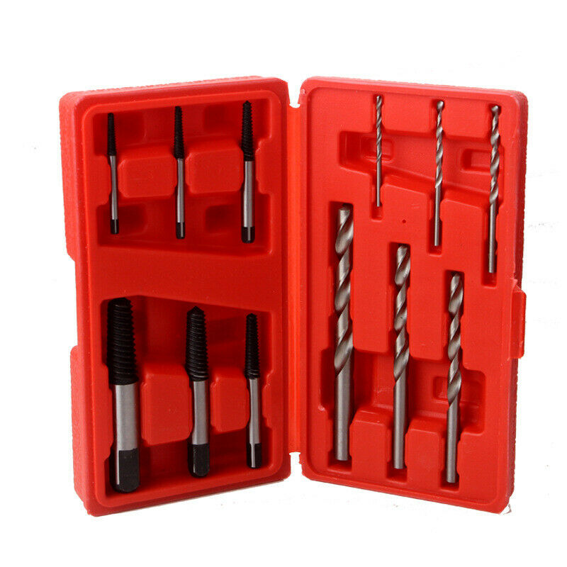12PC Extractor Broken Screw Extractor Broken Wire Extraction Tool Set Bolt extra