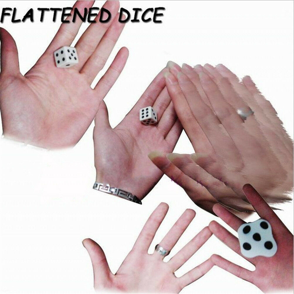 Easy Magic Close-up Dice Magic Trick Flat Dice Easy To Learn Mini Magic B.l8