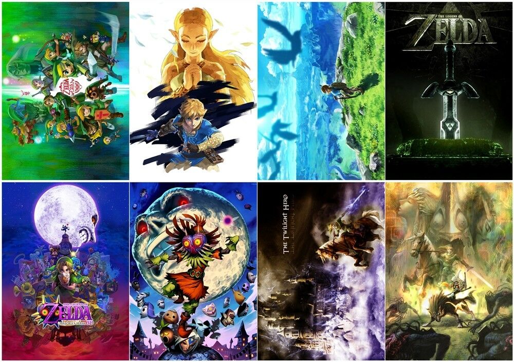 The Legend of Zelda Polypropylene A3 8 pieces Posters wall poster PPP031