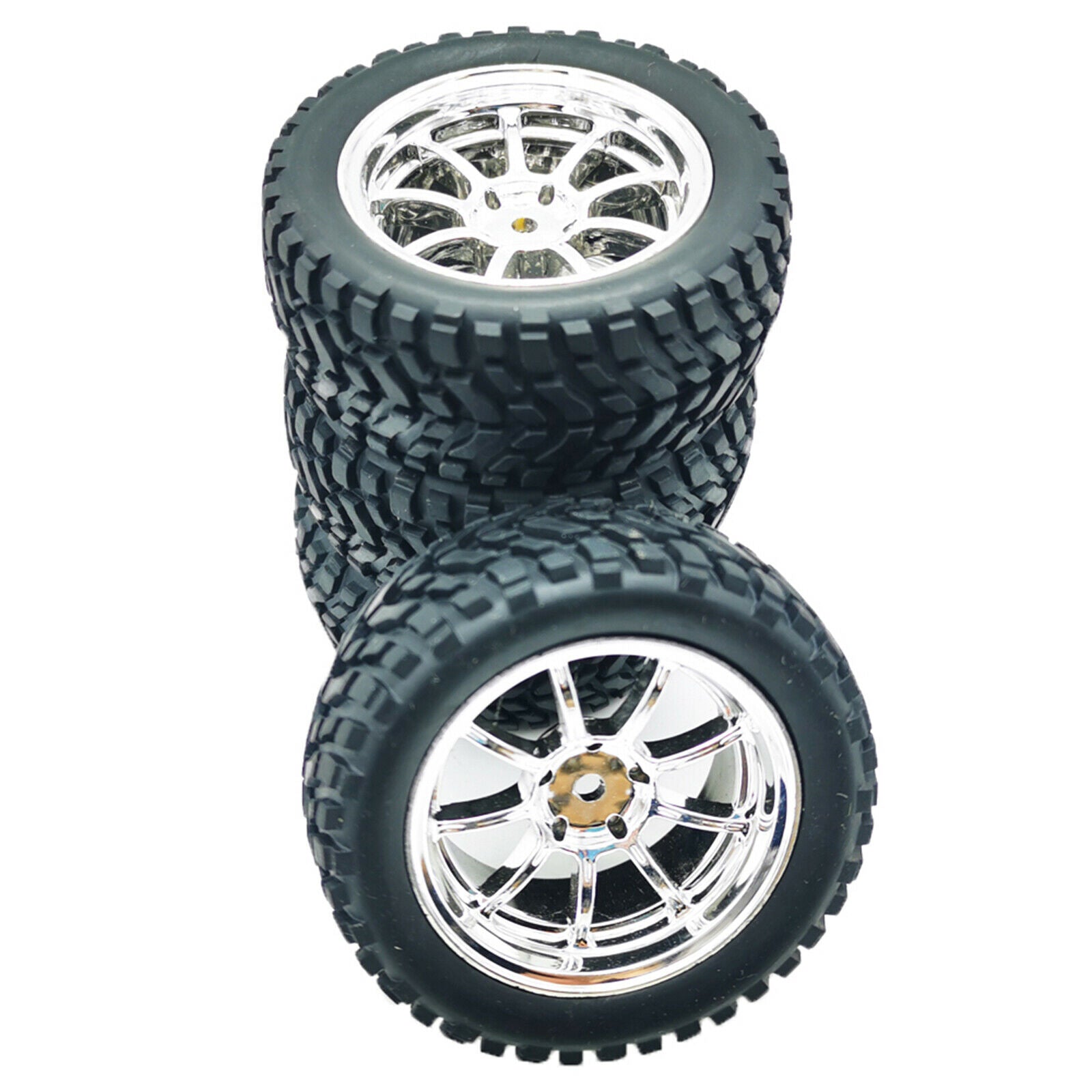 For WPL B14 B24 C14/MN D90 91 96 RC Crawler 1/16 4pcs Metal Wheel w/12MM Hexagon