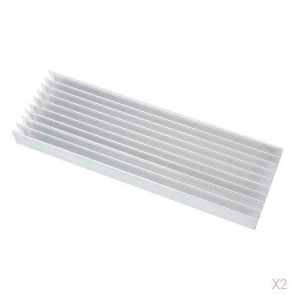 2x Aluminum Heatsink Cooling Cooler  Spreader For 5 X 3W Aquarium LED Light