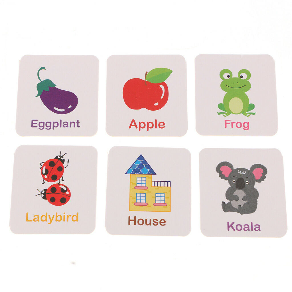 56 Pieces Preschool Educational Flash Cards for Kids Letters