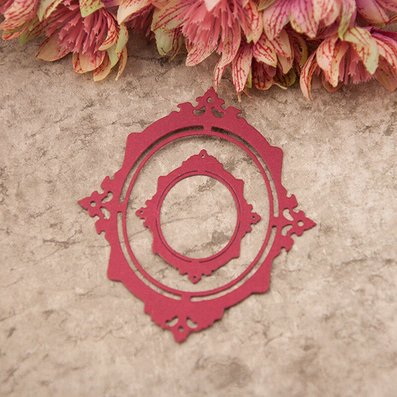 Metal Oval photo frame Cutting Dies Stencil DIY Scrapbooking Album Paper C.l8