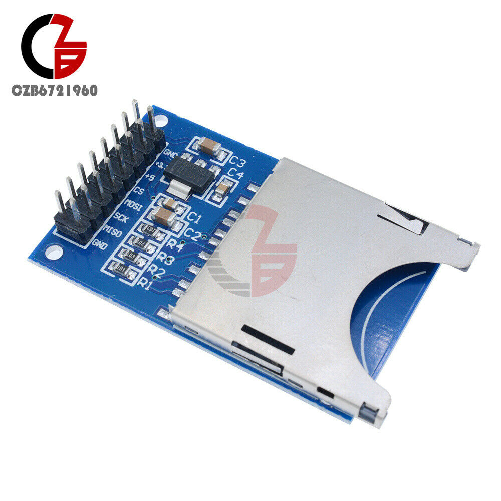 10PCS SD Card Module Slot Socket Reader SPI ARM/MCU For Arduino Peripheral MP3