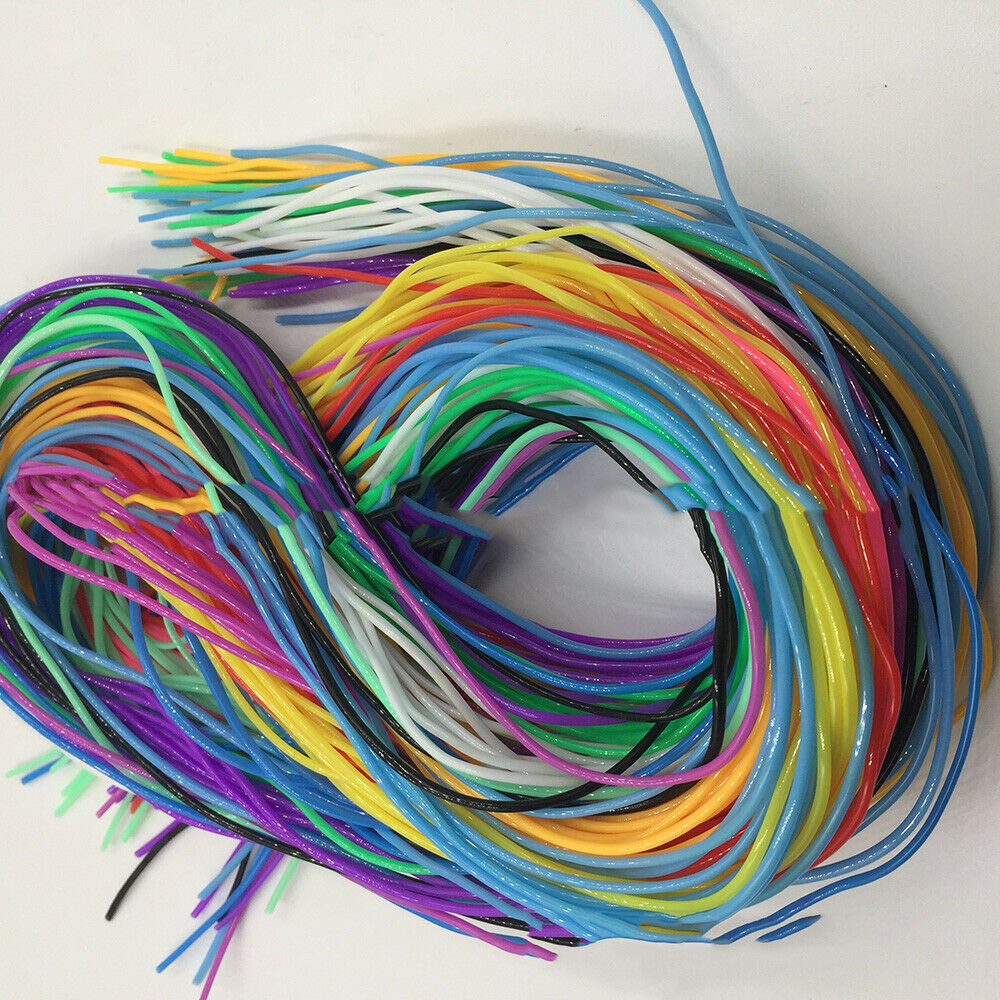 200pcs 1.8mm Plastic String Jewelry Cord Pendants Necklace Weave PVC Supplies