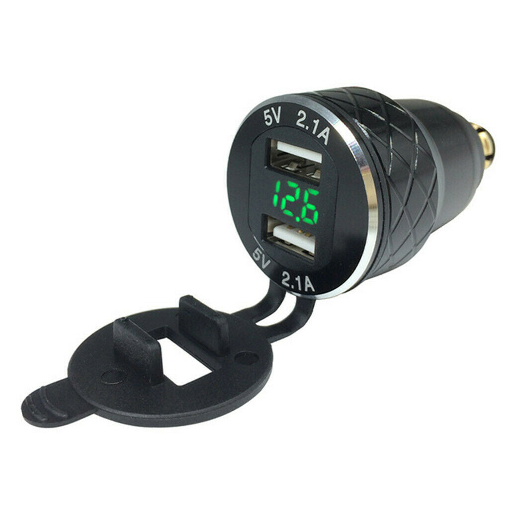 Motorcycle DIN Socket Hella to Dual USB Charger For BMW R1200GS 5V 4.2A 2x