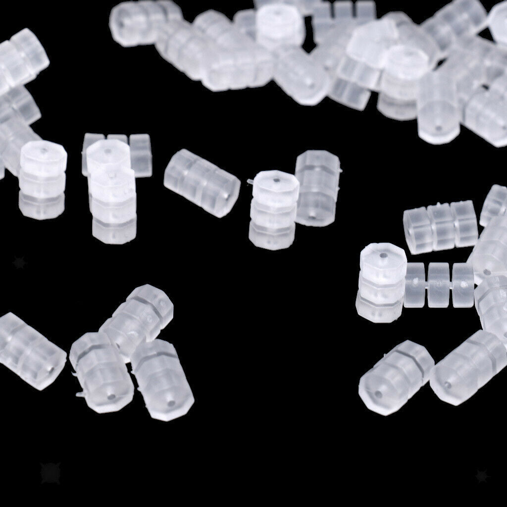 100pcs Bicycle Inner Cable Clear Rubber Donuts White O-Ring Bike Repair Lot