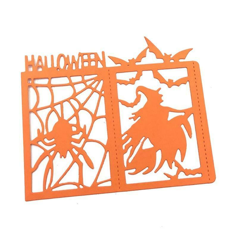 Halloween Witch Bat Spider Carbon Steel Cutting Dies DIY Scrapbooking Photo