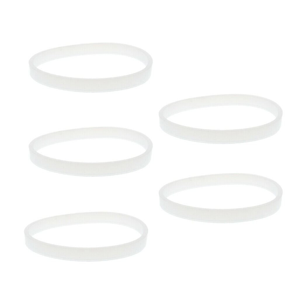 5pcs White Gaskets Rubber Sealing  Replacement Fits For
