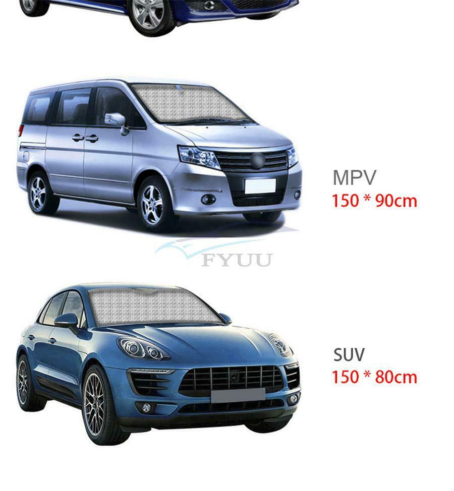 130 x 70CM Foldable Car Aluminum Foil Front Windshield Sun Visor For Hatchback