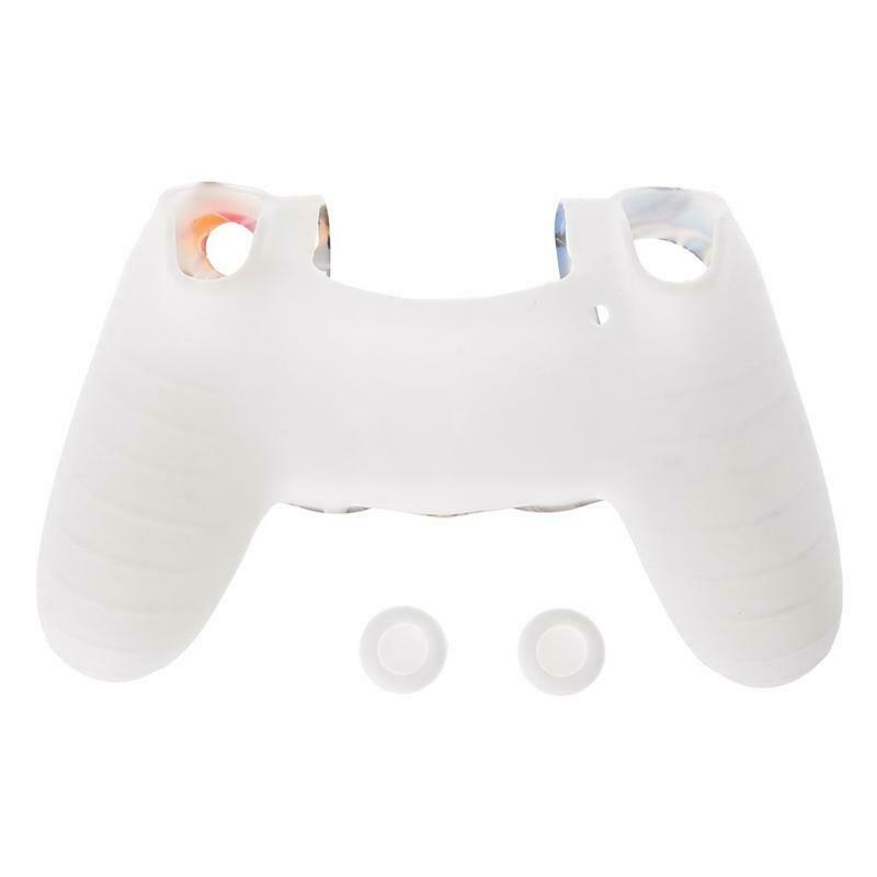 Multicolor Style Silicone Gamepad Cover Case + 2 Joystick Cap For PS4 Controller