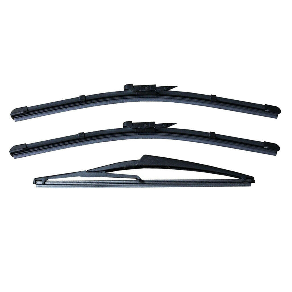 3Pieces/Set New Windshield Wiper Bladess for Fiat Grande Punto Front & Rear
