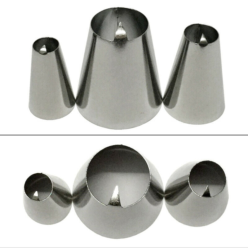 3pcs Peach Nozzle Decorating Pastry Tips Fondant Icing Nozzles Piping Bak.l8