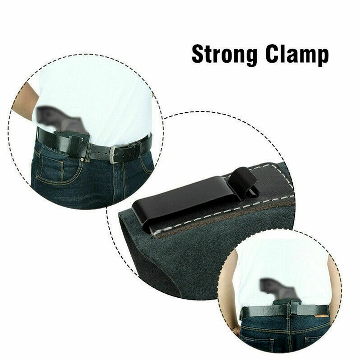 New Suede Leather IWB Handgun Revolver Holster Fit 38 Special J Frame Revolver