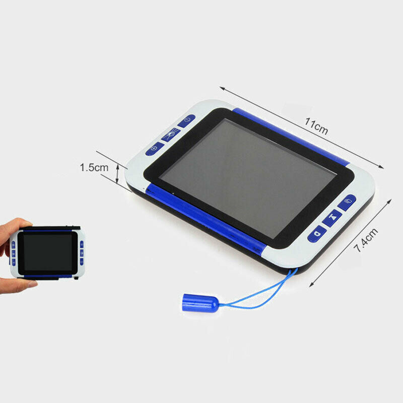 2-32X 3.5" Color LCD Electronic Reading Aid Loupe Low Vision Digital Magnifier