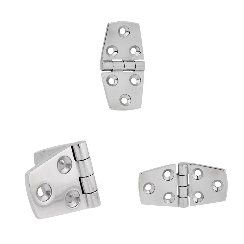 3-Set Boat Hinge Deck Cabin Hardware - Marine Grade 316 Stainless Steel