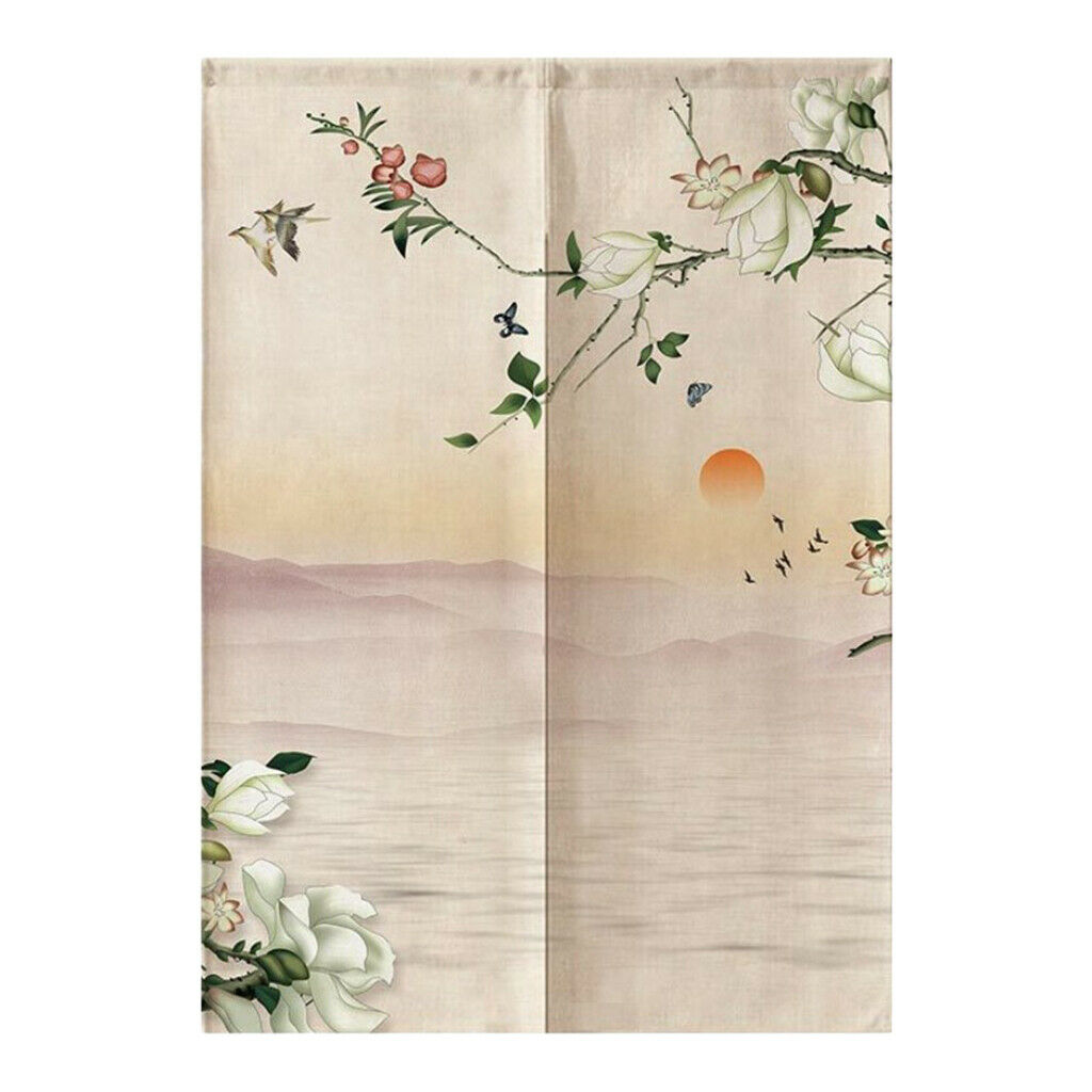 Chinese Door Curtain Japanese Noren Doorway Curtain Room Divider D_33x35inch
