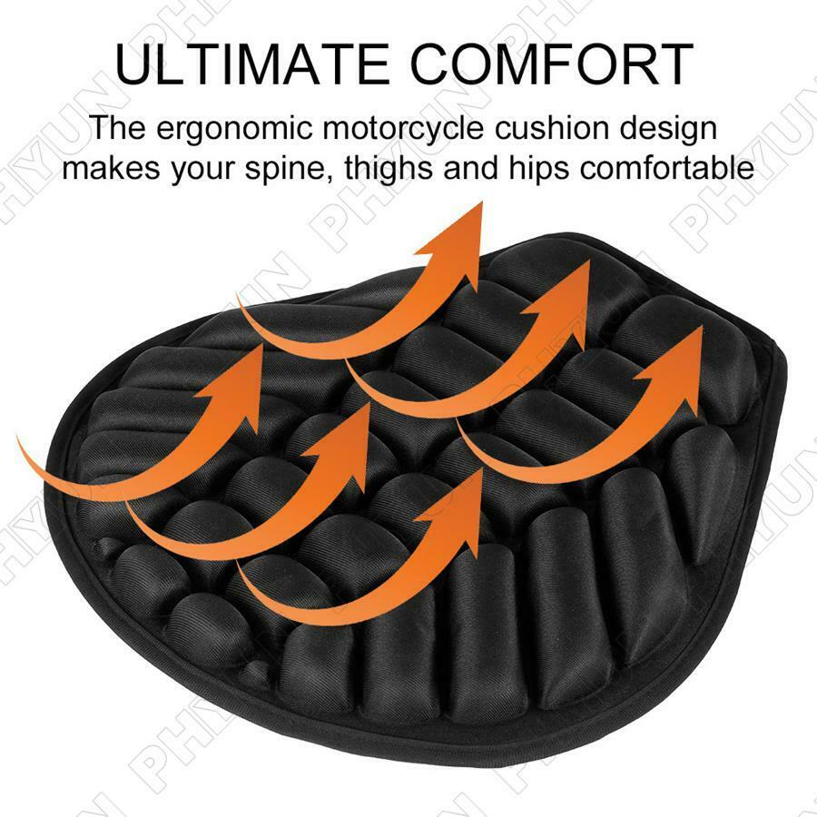 1x Motorcycle Seat Cover Sunscreen Mat Inflatable Decompression Air Seat Cushion