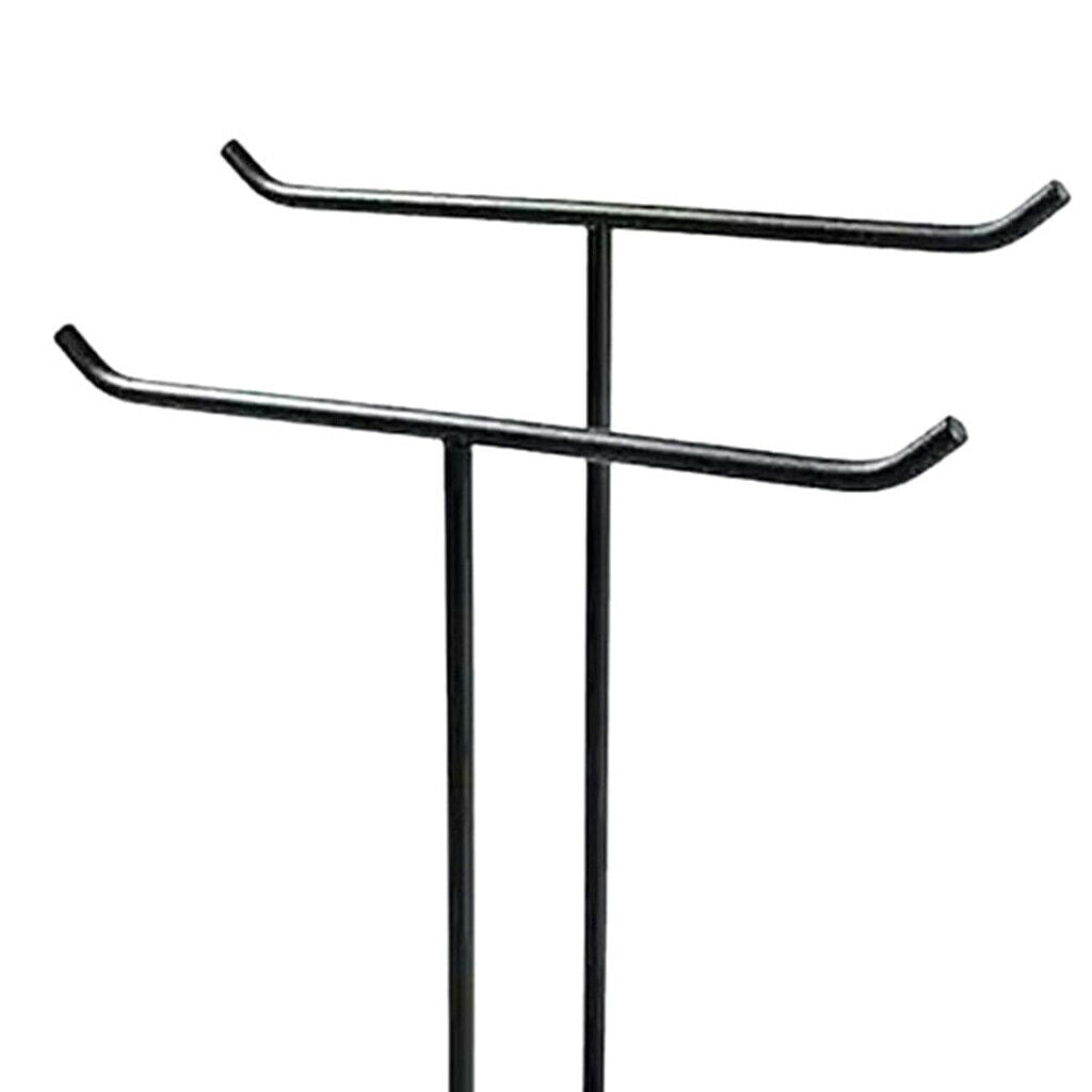 Double Stand Display Stand Scarves Necklace Handbag Metal Shelf