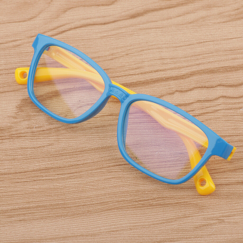 2PCS New Kids' Eyeglasses Anti Eyestrain Filter Soft Silicone Frame Glasses
