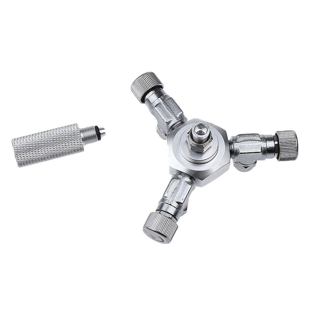 3 Three Way CO2 Splitter Convertor Regulator Needle Valve for Aquarium Tank