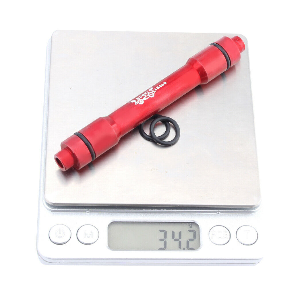 prettyia Bike 15 to 9mm Thru Axle Quick Release Hub Conversion Adapter Red