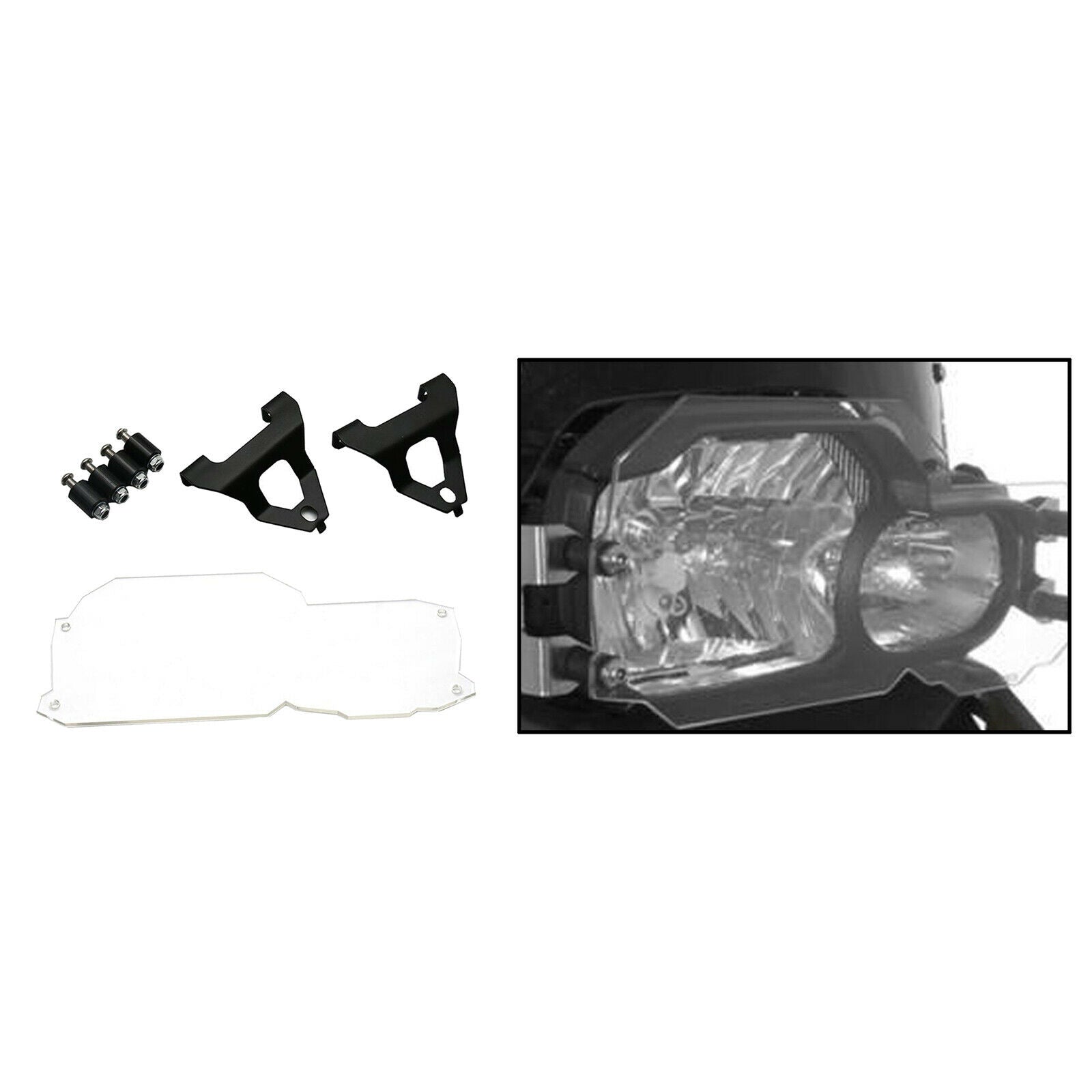 Clear Motorcycle Accessories Headlight Lamp Guard for BMW F650GS 08-17