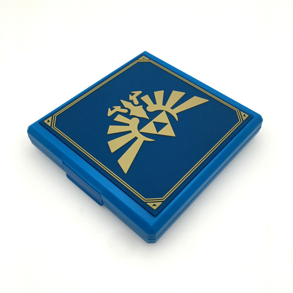 Blue Zelda 12 in 1 Portable Game Card Storage Case box for Nintendo Switch NS