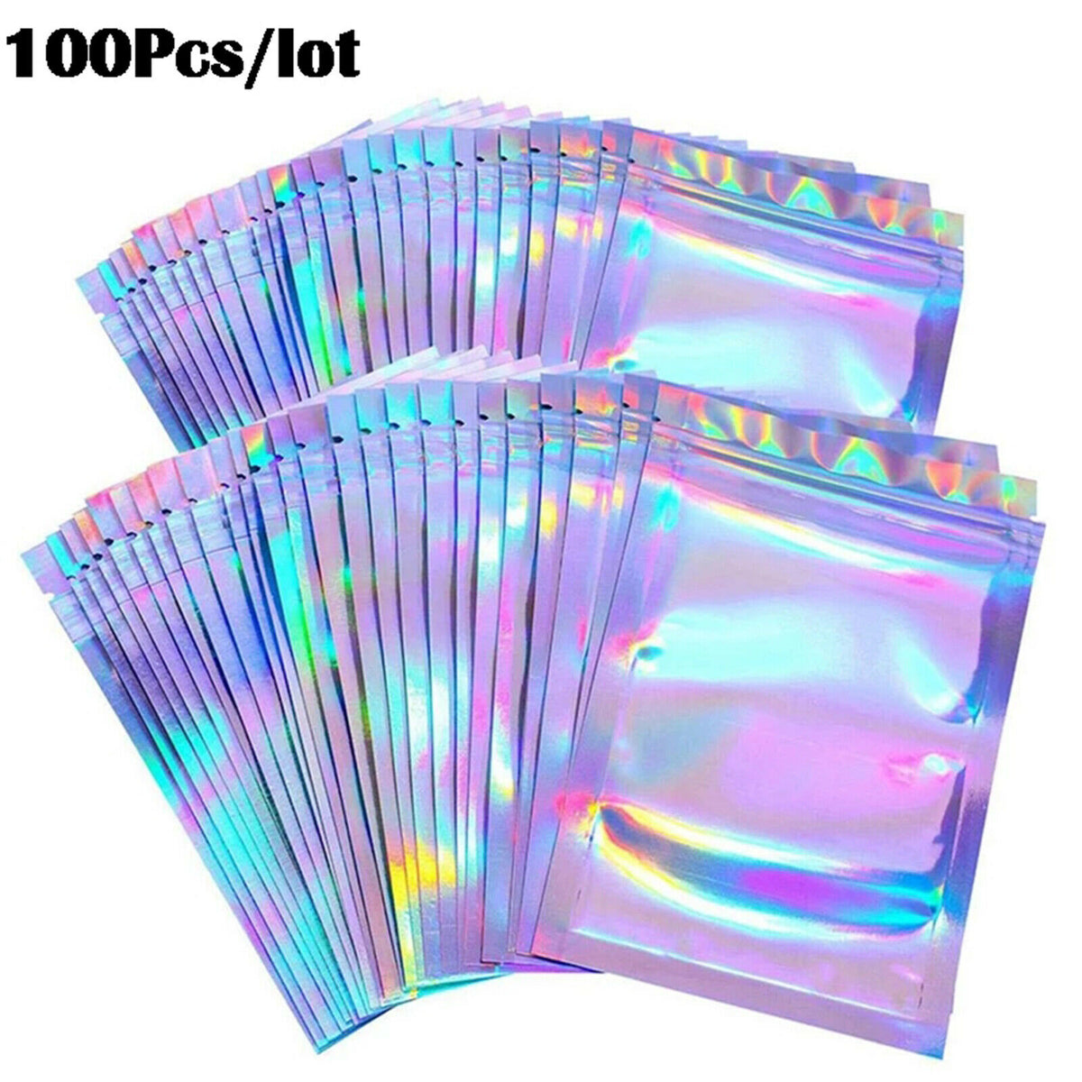 100 Pieces Zipper Bags Food Tea Storage Container Snacks Packing Sampling