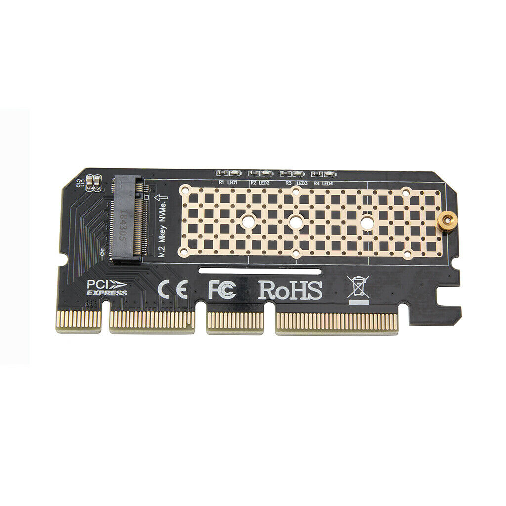 M.2 PCIe NVMe SSD to PCI-E Express 3.0 X4 X8 X16 Adapter Card Full Speed 2280 mm