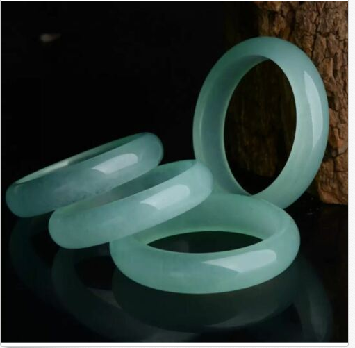 Huge Fashion 100% Natural Light Green JADE Jadeite Beads Bangle Bracelet 64-65mm