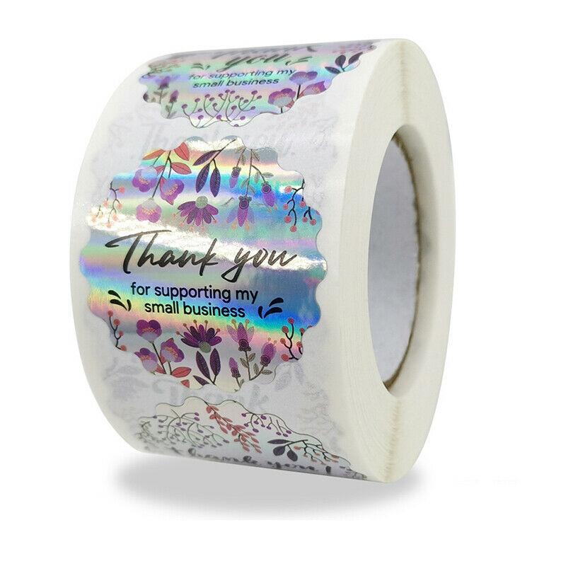 500 Pcs Round Thank You for Supporting My Small Business Stickers Diy Sti.l8