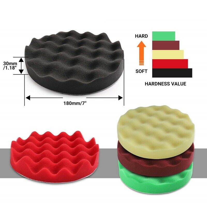 Polishing Pads,7 Pcs 7 Inch(180mm) Buffing and Polishing Pads Kit, Perfect forT5