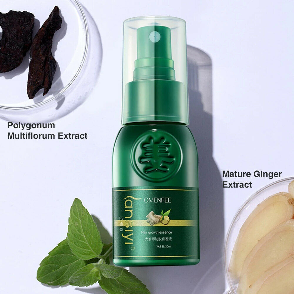 Ginger Hair Growth Essential Spray Anti Hair Loss Serum 7 Days Effective 30ml