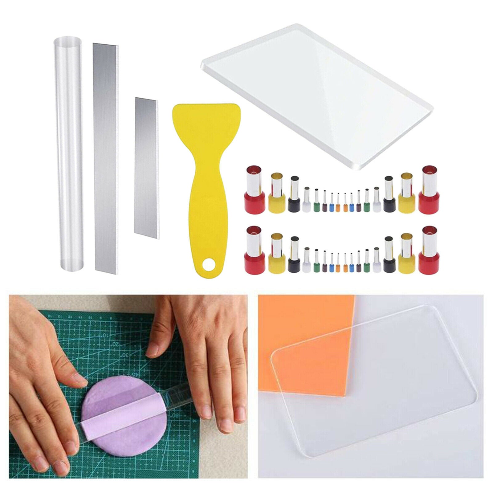 37Pieces Multifunction Tools Kit Pottery Polymer Clay for Hand Making