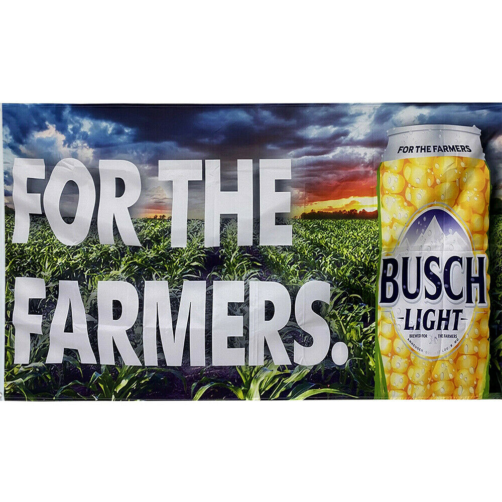 Busch Light Flag For the Famers Dilly Bud Light 3x5ft Banner