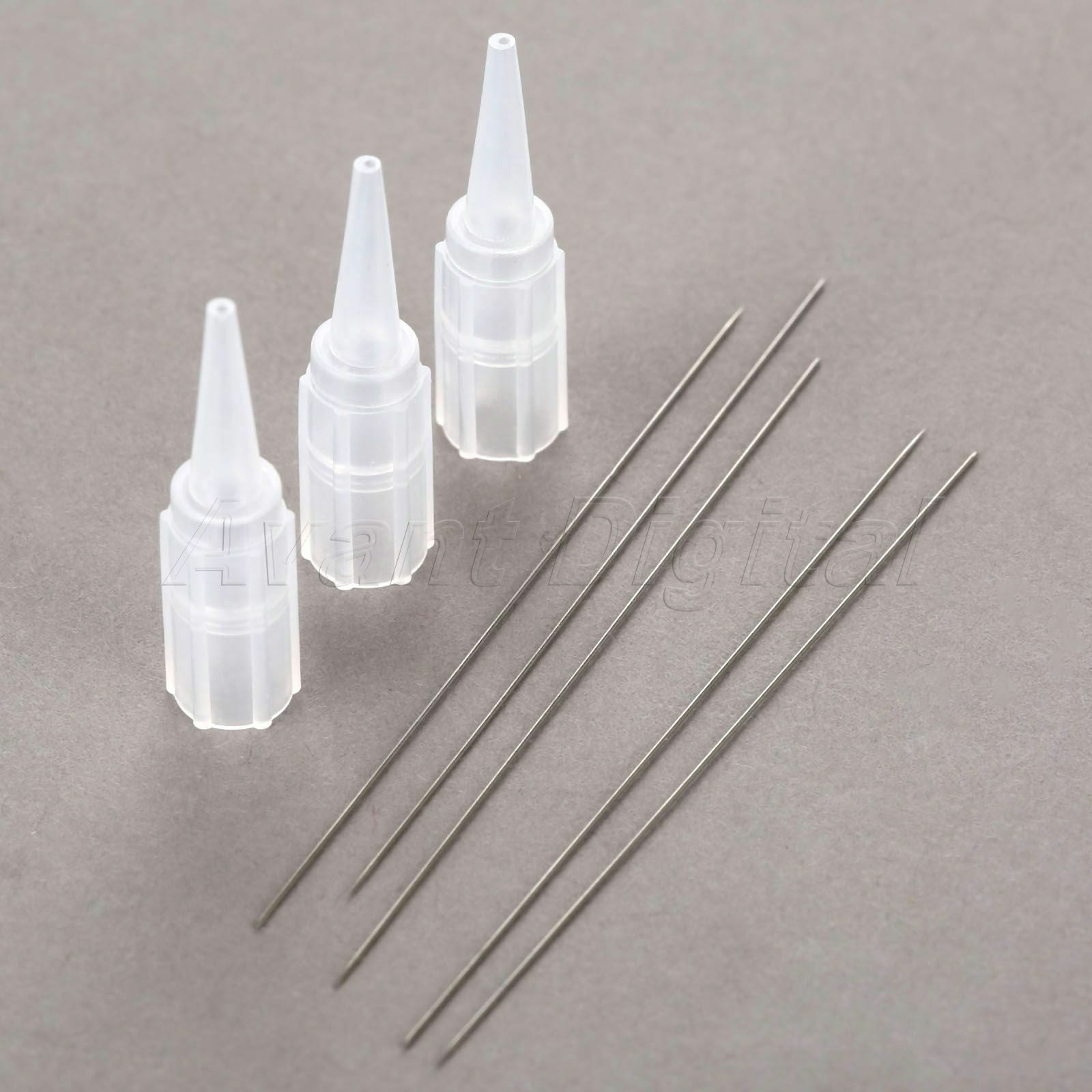 50pcs Stainless Steel 1R Eyebrow Needles & 50pcs Needle Tips For Tattoo Machine