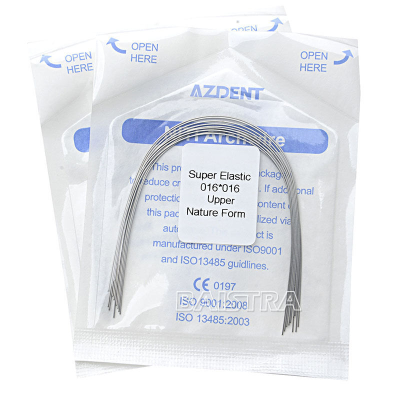 100X AZDENT Dental Orthodontic Niti Super Elastic Rectangular Arch Wire Natural