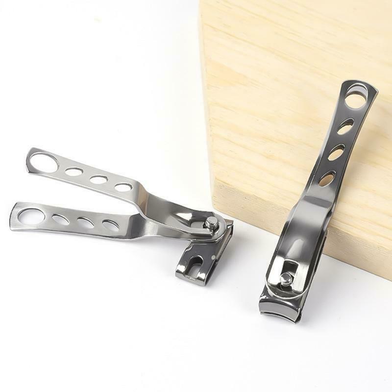 Stainless Steel 360 Degree Rotary Cuticle Nail Clipper Fingernail Toenail Cutter
